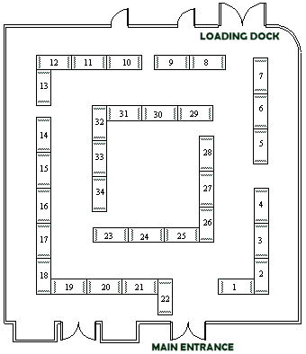 revised (9/14) Dealer Room layout