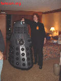Dalek Photo pose2 from ConDFW 2004 Room Party