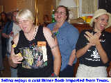 Selina, Lynn, and Tracy at Roc*Kon 2004 Room Party