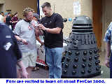 Excited fans at Sci-Fi Expo 2004