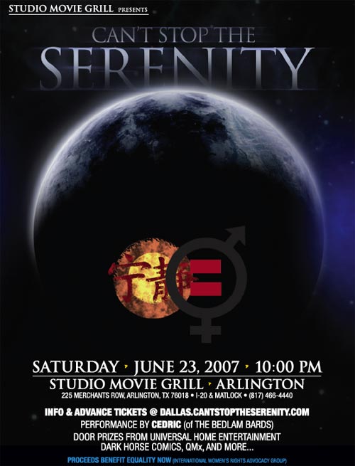 Can't Stop the Serenity poster
