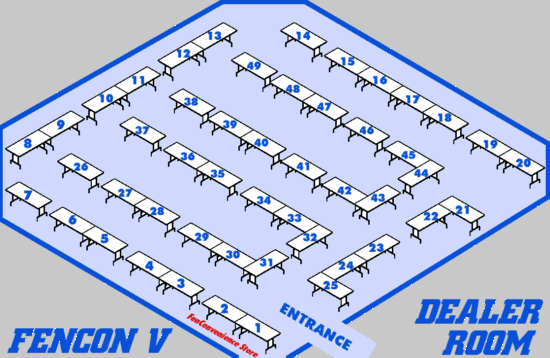 FenCon V Dealer's Room Map