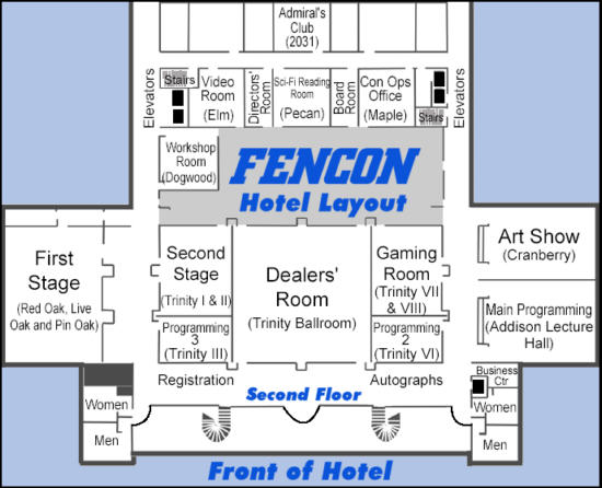 FenCon V Hotel Map and Programming Layout (basic)
