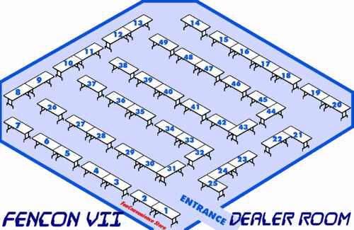 FenCon VII Dealer's Room Map