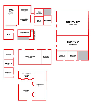 FenCon XIII Hotel Map and Programming Layout (basic)