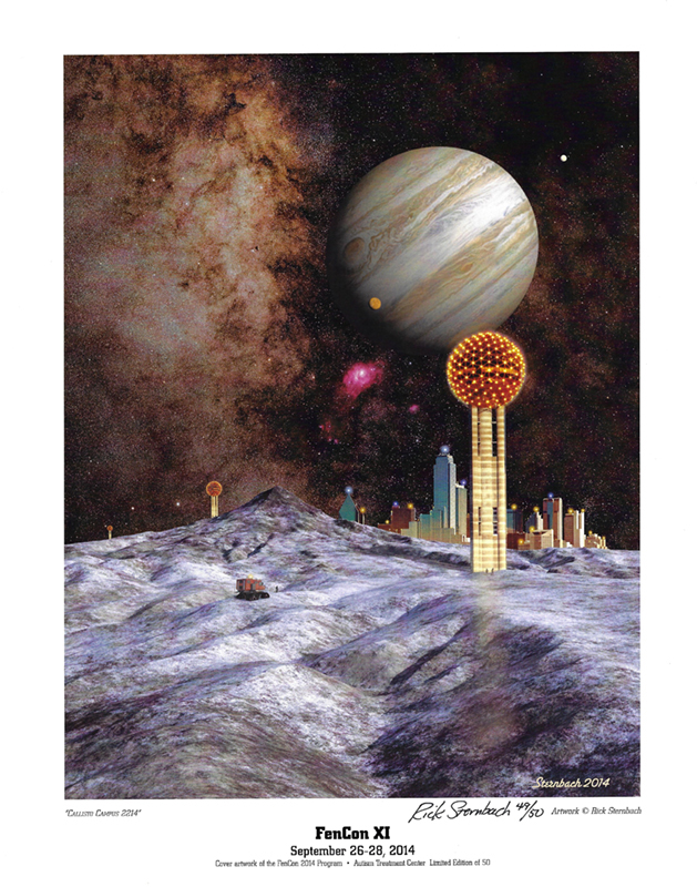 2014 FenCon cover print (limited edition of 50, signed by Rick Sternbach)