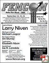 2004 FenCon convention flyer (available for download)