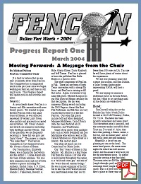 2004 FenCon Progress Report #1